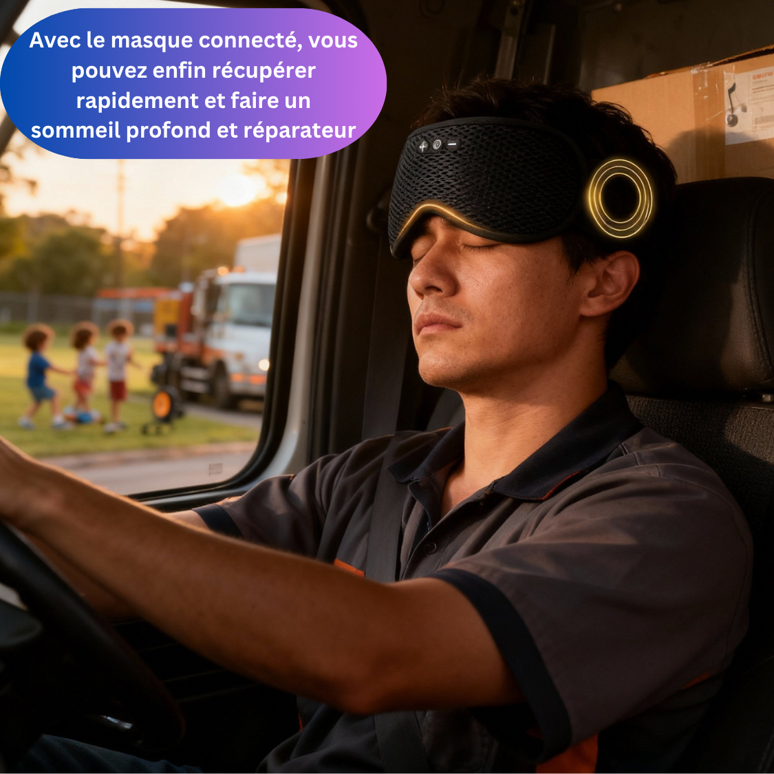 Casque de sommeil 3D — Dormez enfin sans bruit, ou stress