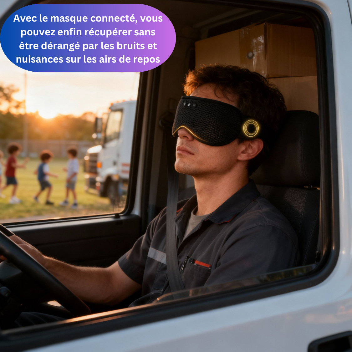 Casque de sommeil 3D — Dormez enfin sans bruit, ou stress