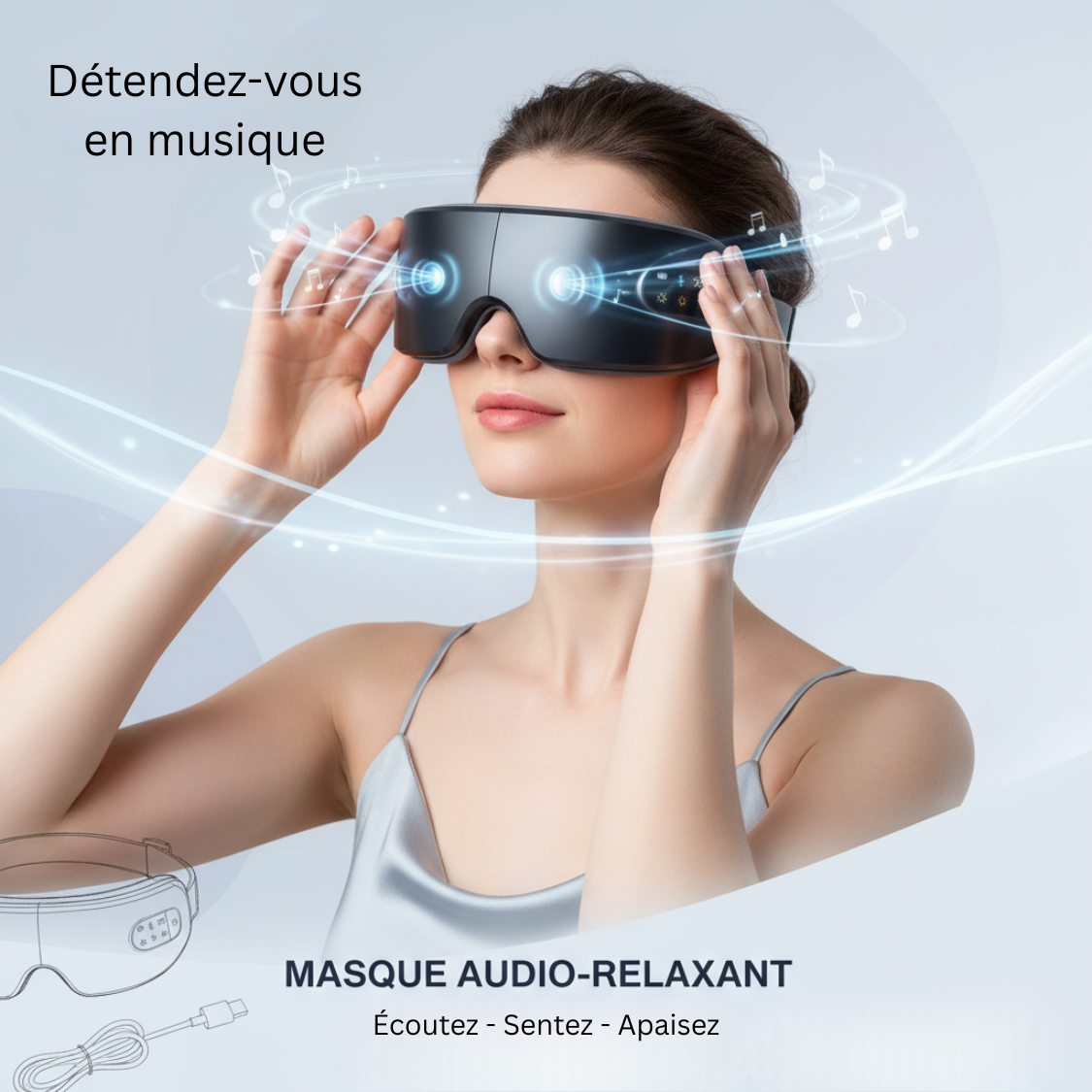 Masque de Massage Oculaire à soulagement immédiat